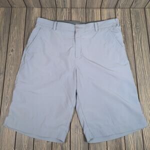 Nike Men Golf Shorts Sz 34 Gray Dri Fit Tour Performance Casual Athletic Stretch